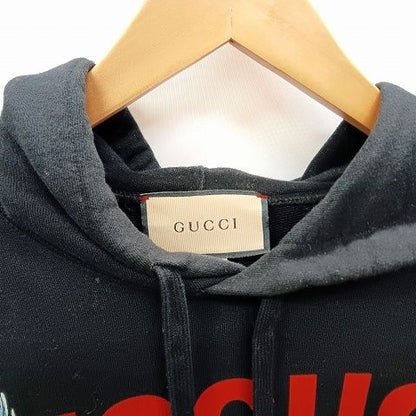 Gucci Pullover Hoodie 646953 Xjdjn Reya Hartas Iccug S Black AA