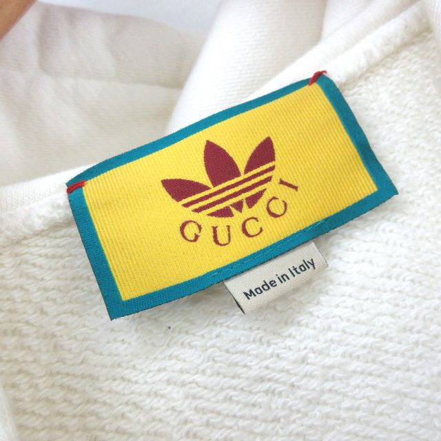 Gucci Trefoil Hoodie Pullover Hoodie 702607 Xjeda XS White AA