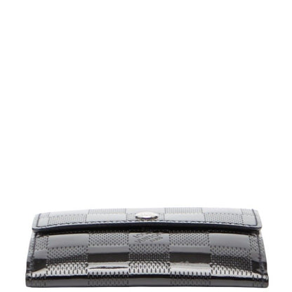 Louis Vuitton Damier Vernis Lladro Coin Case Card Case M92136 Black Patent