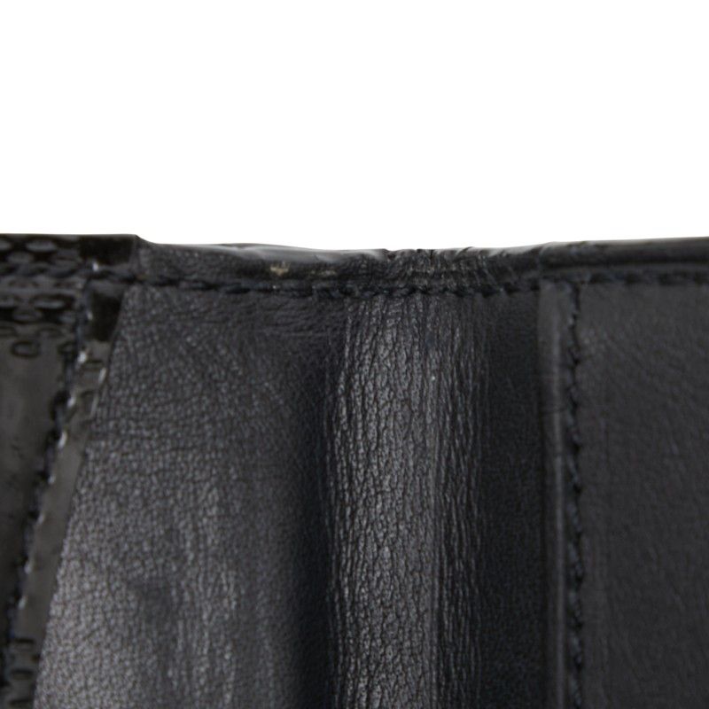 Louis Vuitton Damier Vernis Lladro Coin Case Card Case M92136 Black Patent