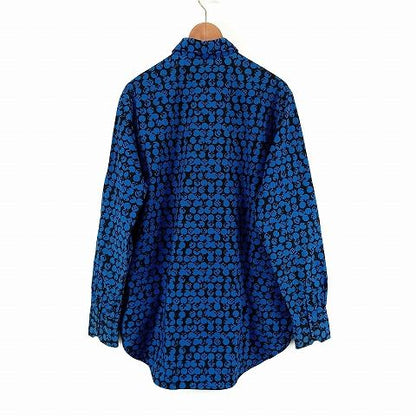 Louis Vuitton Perforated Monogram Shirt S Blue AA