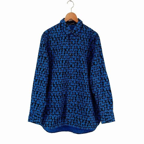 Louis Vuitton Perforated Monogram Shirt S Blue AA