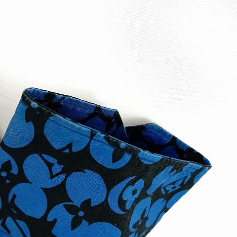 Louis Vuitton Perforated Monogram Shirt S Blue AA