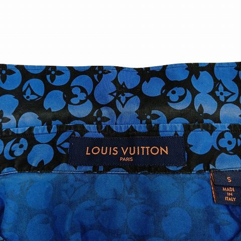 Louis Vuitton Perforated Monogram Shirt S Blue AA