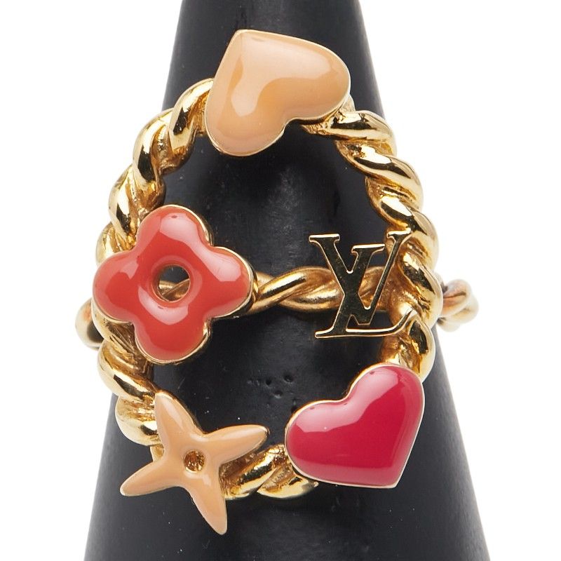 Louis Vuitton Burg Sweet Monogram M65587 Gold Multicolor Plated Ladies Louis