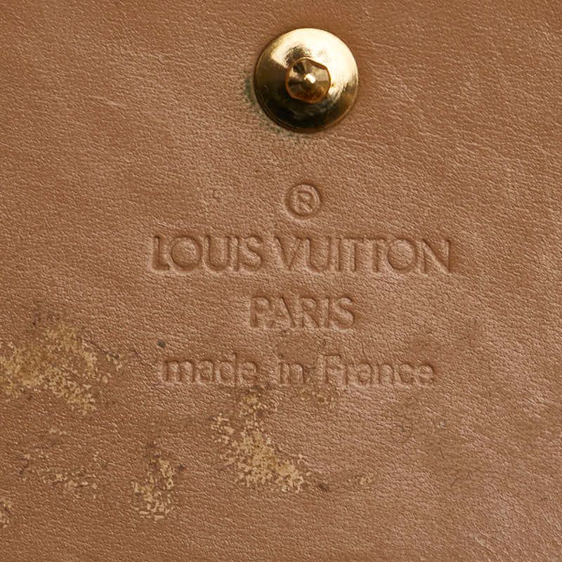 Louis Vuitton Monogram Vernis Porte Monet Vier Carte Cles Di Fold Wallet