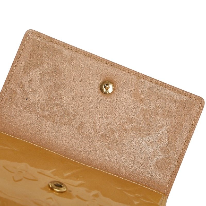 Louis Vuitton Monogram Vernis Porte Monet Vier Carte Cles Di Fold Wallet