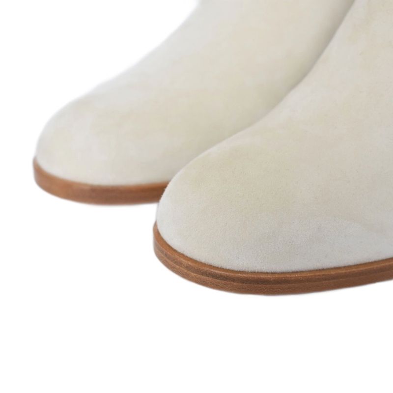 Chanel Long Boots Suede Coco Mark 36 Ivory G27305x02868 AA