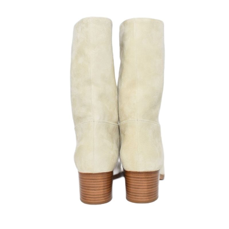 Chanel Long Boots Suede Coco Mark 36 Ivory G27305x02868 AA