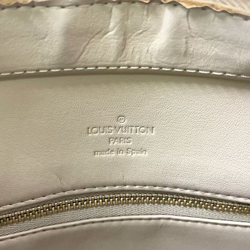 Louis Vuitton Houston Monogram Vernis Monogram Vernis Leather Light Yellow Tote
