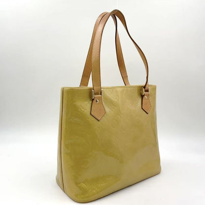 Louis Vuitton Houston Monogram Vernis Monogram Vernis Leather Light Yellow Tote