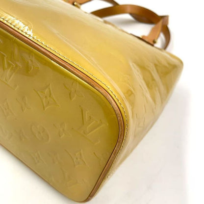 Louis Vuitton Houston Monogram Vernis Monogram Vernis Leather Light Yellow Tote