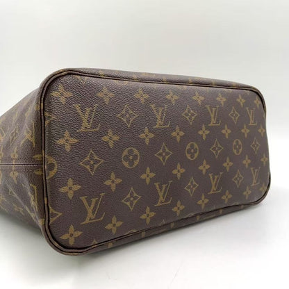 Louis Vuitton Neverfull MM Monogram Totem Shoulder Bag PVC Dark Purple And