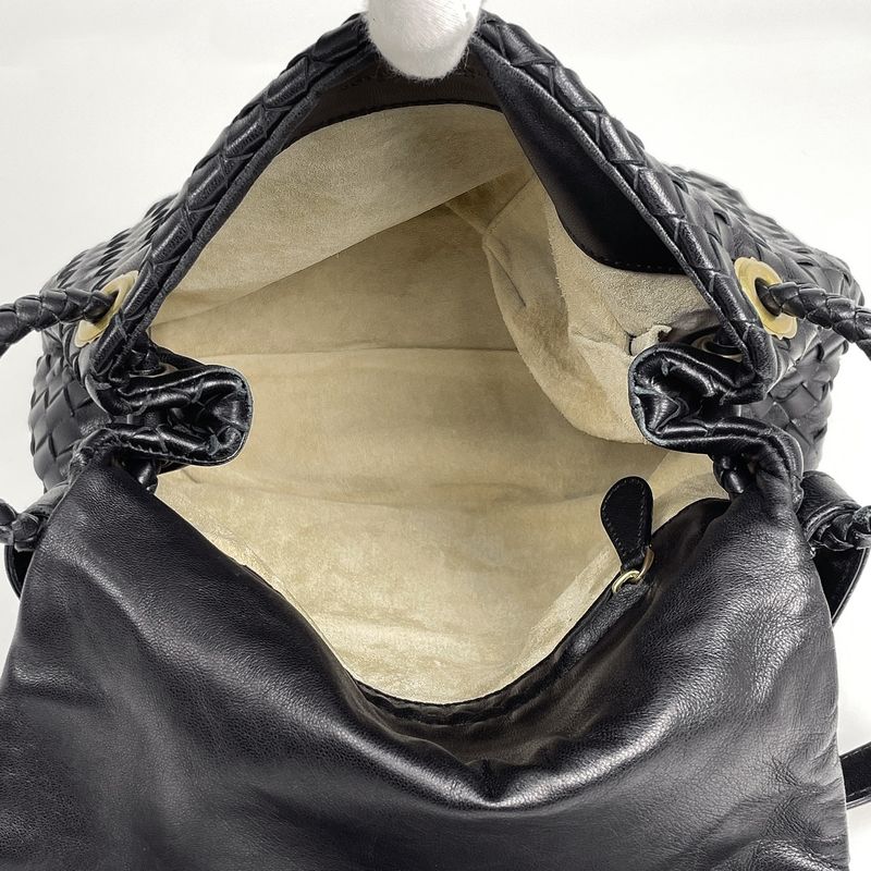 Bottega Venetaveneta Intrecciato Handbag Nappa Handbag Leather Black Women