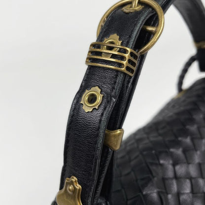 Bottega Venetaveneta Intrecciato Handbag Nappa Handbag Leather Black Women