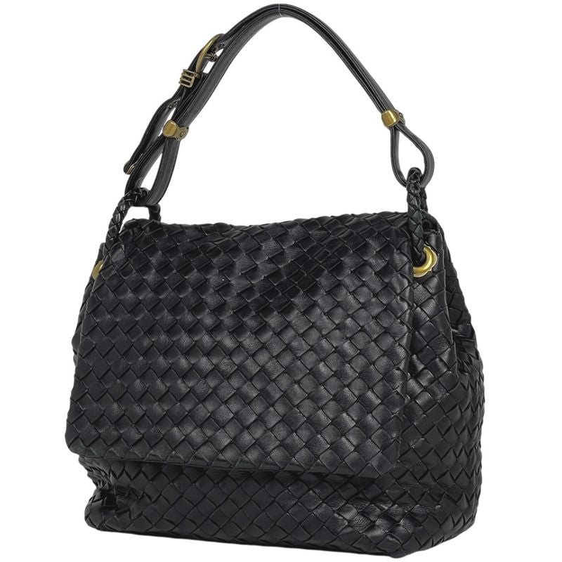 Bottega Venetaveneta Intrecciato Handbag Nappa Handbag Leather Black Women