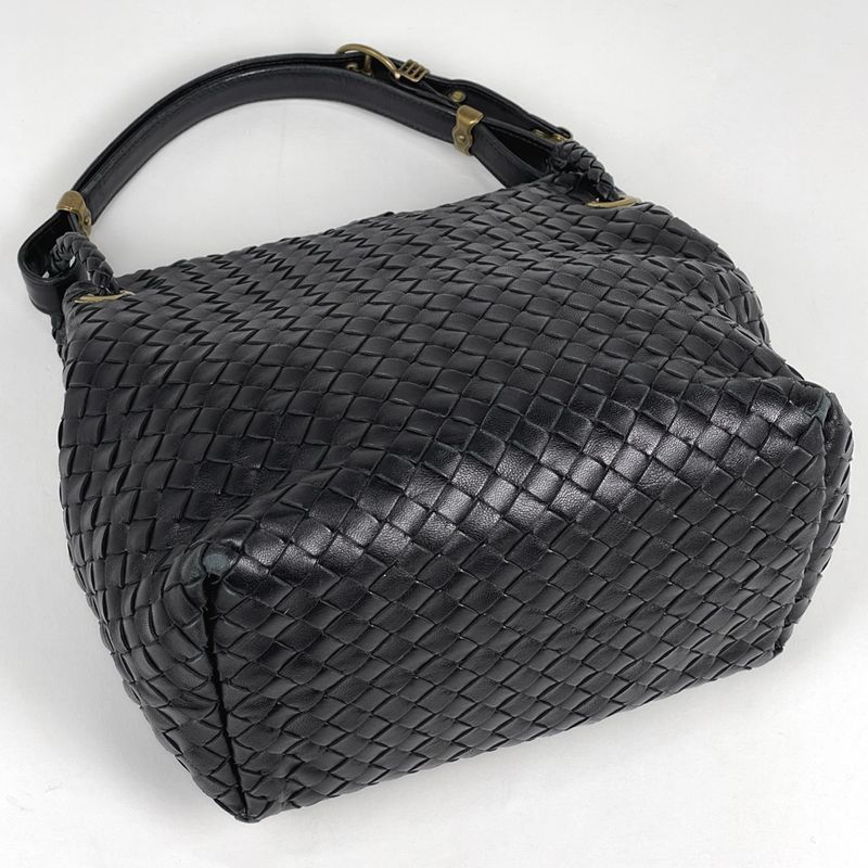 Bottega Venetaveneta Intrecciato Handbag Nappa Handbag Leather Black Women