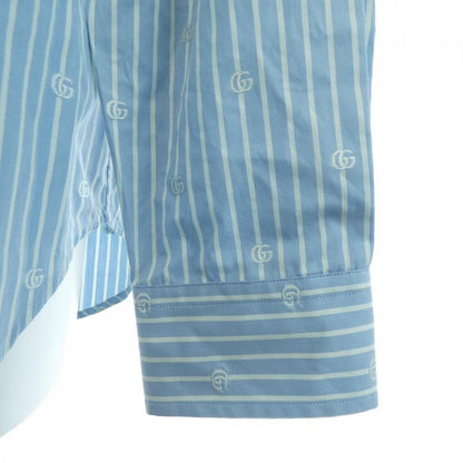 Gucci GG Striped Fil Coupe Cotton Shirt 625888 Zafxs Shirt