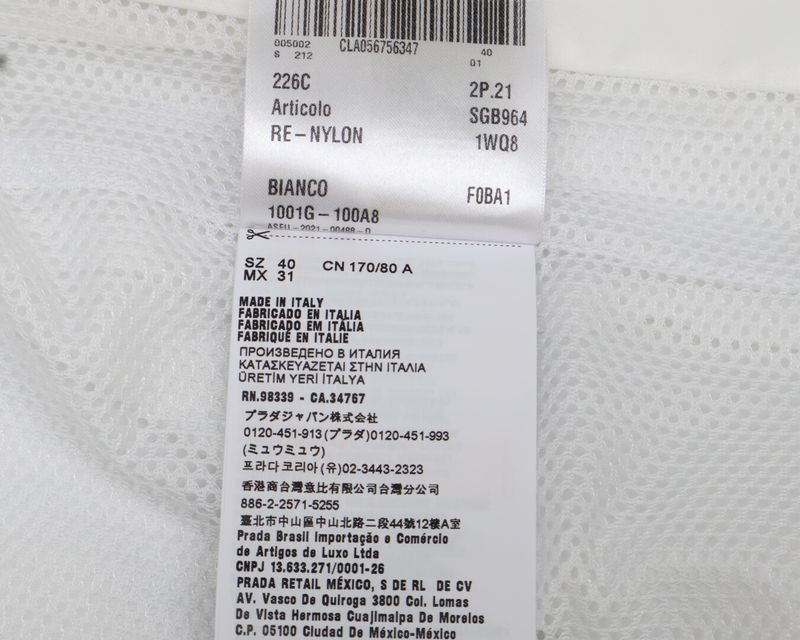 Prada Xadidas AdidasSgb964 Re-nylon Track 40