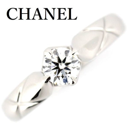 Chanel Matelasse Diamond 030ct F-vvs2 Ring Pt950 47