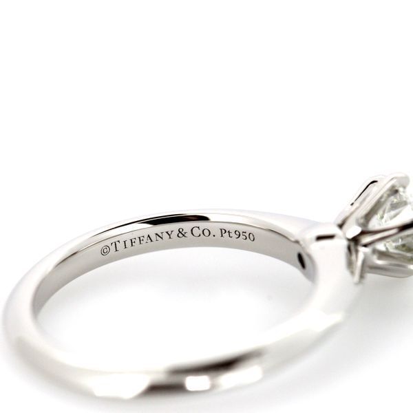 Tiffany & Co Solitaire 065ct Diamond Ring I-vs2-3ex Pt950