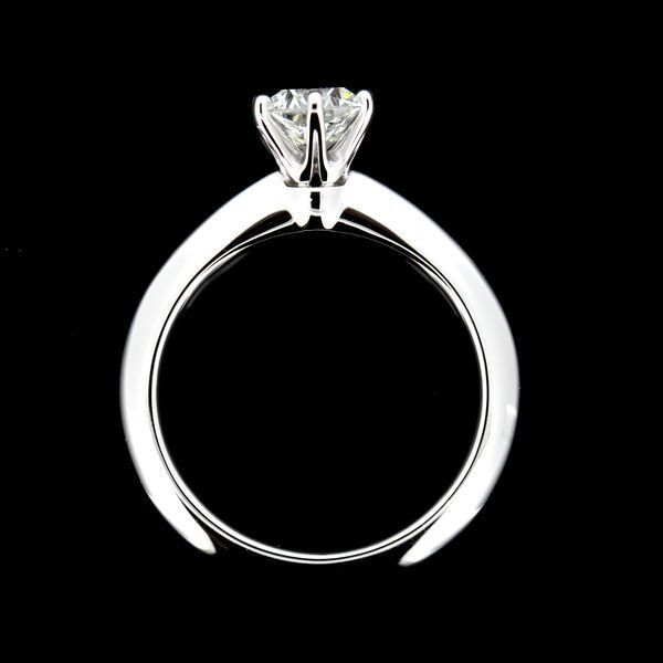 Tiffany & Co Solitaire 065ct Diamond Ring I-vs2-3ex Pt950