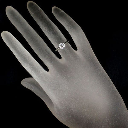 Tiffany & Co Solitaire 065ct Diamond Ring I-vs2-3ex Pt950
