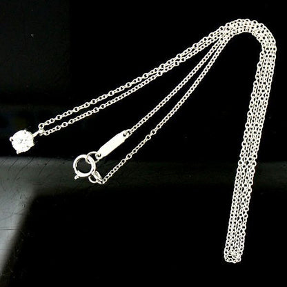 Tiffany & Co Stud 030ct G-vs1-ex Diamond Necklace Pt950