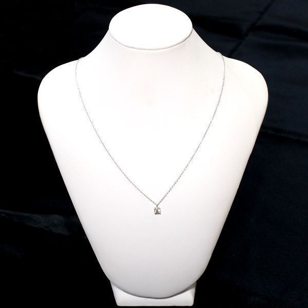 Tiffany & Co Stud 030ct G-vs1-ex Diamond Necklace Pt950