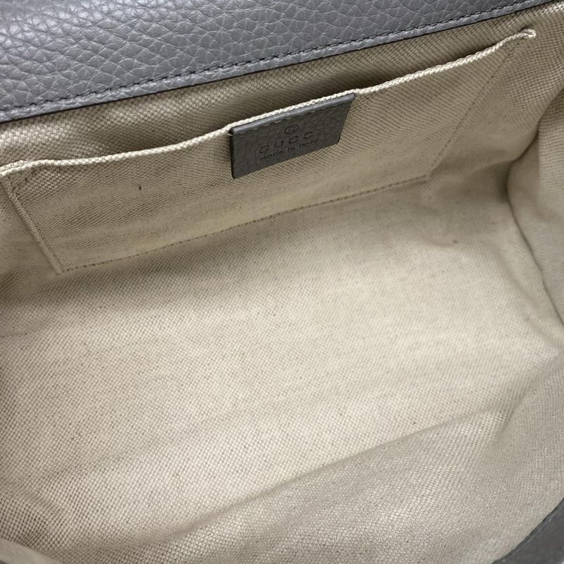 Gucci Handbag GG Marmont 442622 Grey Leather