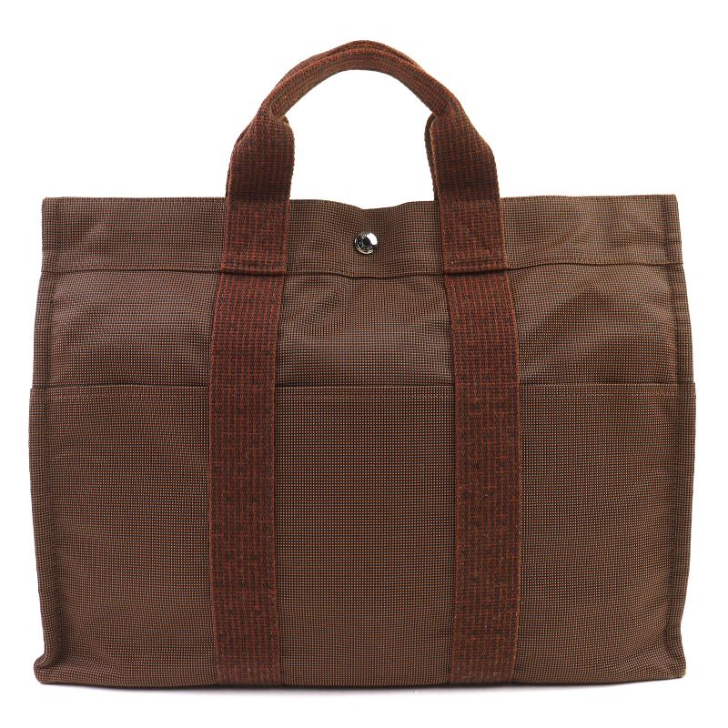 Hermes Yale Line MM Silver Hardware With Cadena Key Serie Button Canvas Handbag