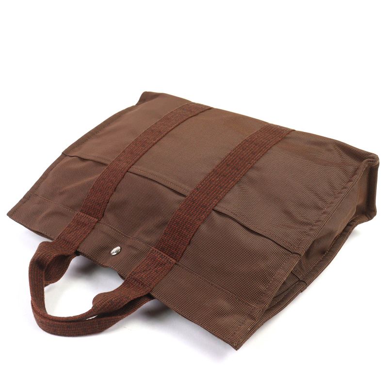 Hermes Yale Line MM Silver Hardware With Cadena Key Serie Button Canvas Handbag