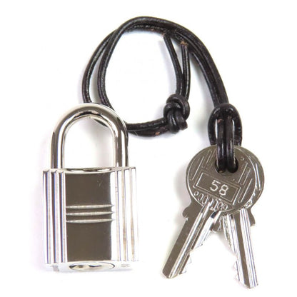 Hermes Yale Line MM Silver Hardware With Cadena Key Serie Button Canvas Handbag