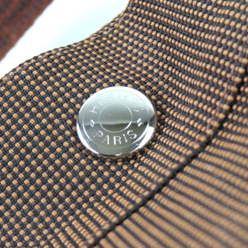 Hermes Yale Line MM Silver Hardware With Cadena Key Serie Button Canvas Handbag