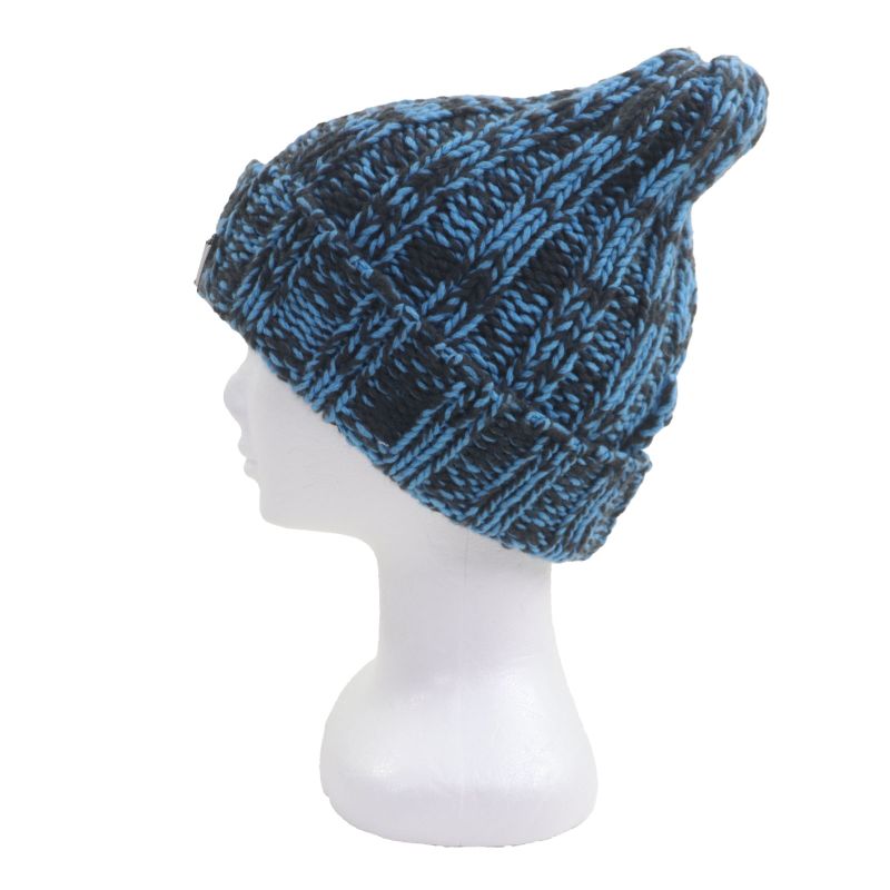 Prada 2023 1hc354 Wool Cashmere Triangle Logo Triangle Plate Hat Knit Cap Blue