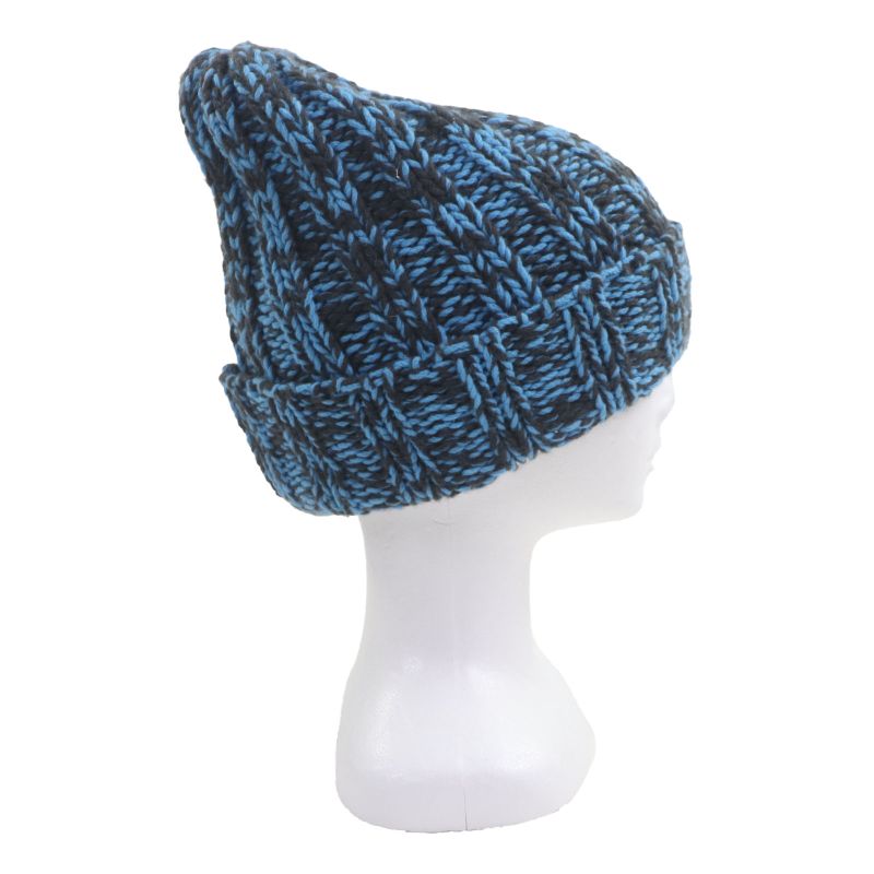 Prada 2023 1hc354 Wool Cashmere Triangle Logo Triangle Plate Hat Knit Cap Blue