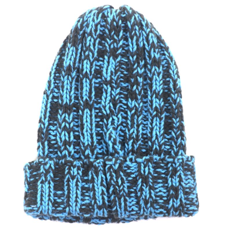 Prada 2023 1hc354 Wool Cashmere Triangle Logo Triangle Plate Hat Knit Cap Blue