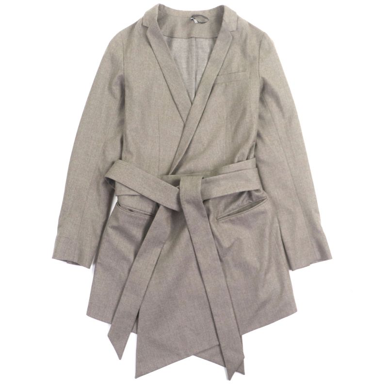  DIOR Homme DIOR Homme 0h4124211481 100% Wool Tailored Jacket With Belt Gray