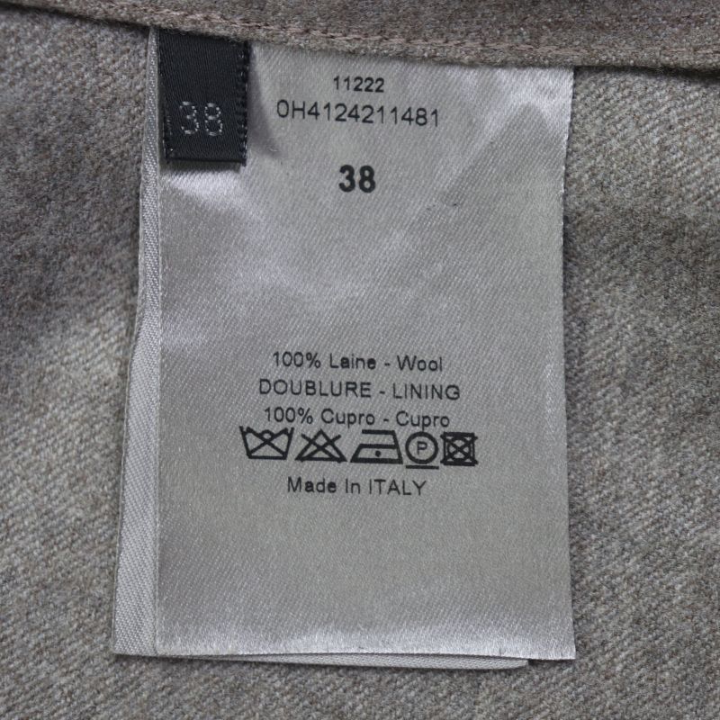  DIOR Homme DIOR Homme 0h4124211481 100% Wool Tailored Jacket With Belt Gray