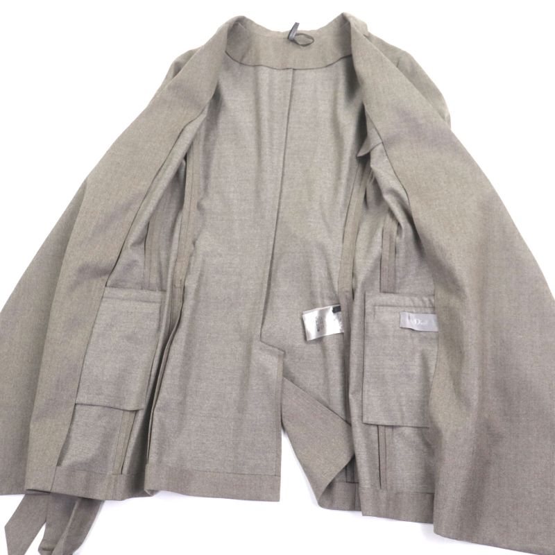 DIOR Homme DIOR Homme 0h4124211481 100% Wool Tailored Jacket With Belt Gray