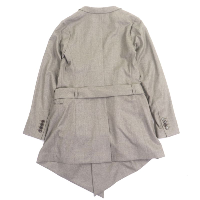  DIOR Homme DIOR Homme 0h4124211481 100% Wool Tailored Jacket With Belt Gray