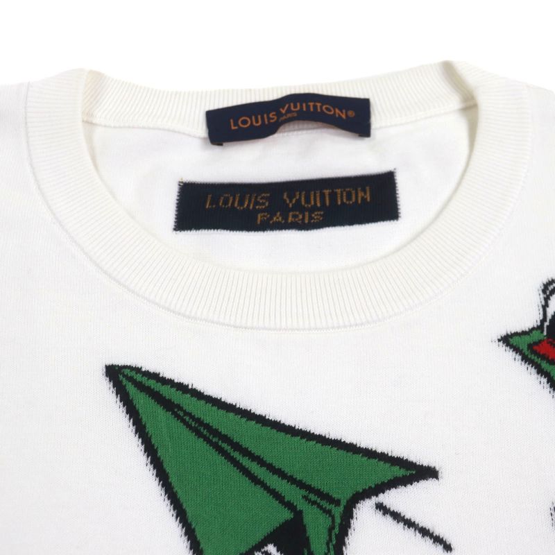  Louis Vuitton 23SS Hon97w 100% Cotton Monogram Comix Crew Neck Short Sleeve