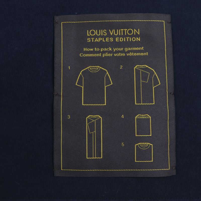  Louis Vuitton 24SS Inside-out Crew Neck With Logo Plate Short