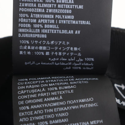 Prada 2hc274 Re-nylon Nylon Leather Use Triangle Logo Plate Hat Black XL Made