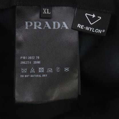 Prada 2hc274 Re-nylon Nylon Leather Use Triangle Logo Plate Hat Black XL Made