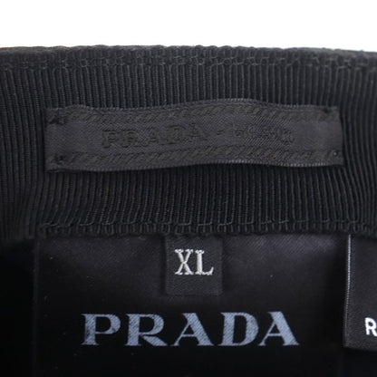 Prada 2hc274 Re-nylon Nylon Leather Use Triangle Logo Plate Hat Black XL Made