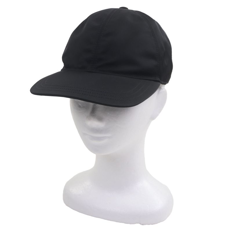 Prada 2hc274 Re-nylon Nylon Leather Use Triangle Logo Plate Hat Black XL Made