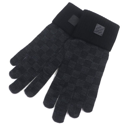  Louis Vuitton 2025 M77992 Neo Petit Damier 100% Wool Leather Patched Gloves