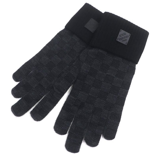  Louis Vuitton 2025 M77992 Neo Petit Damier 100% Wool Leather Patched Gloves