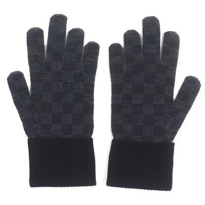  Louis Vuitton 2025 M77992 Neo Petit Damier 100% Wool Leather Patched Gloves